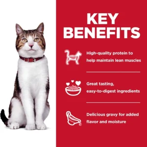 Hill's Science Diet Adult 7+ Wet Cat Food Variety Pack, Chicken & Tuna, 2.8 oz. Pouches, 12-Pack view 5