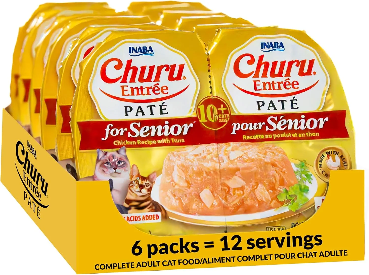Premium Churu Entrée Paté for senior cats