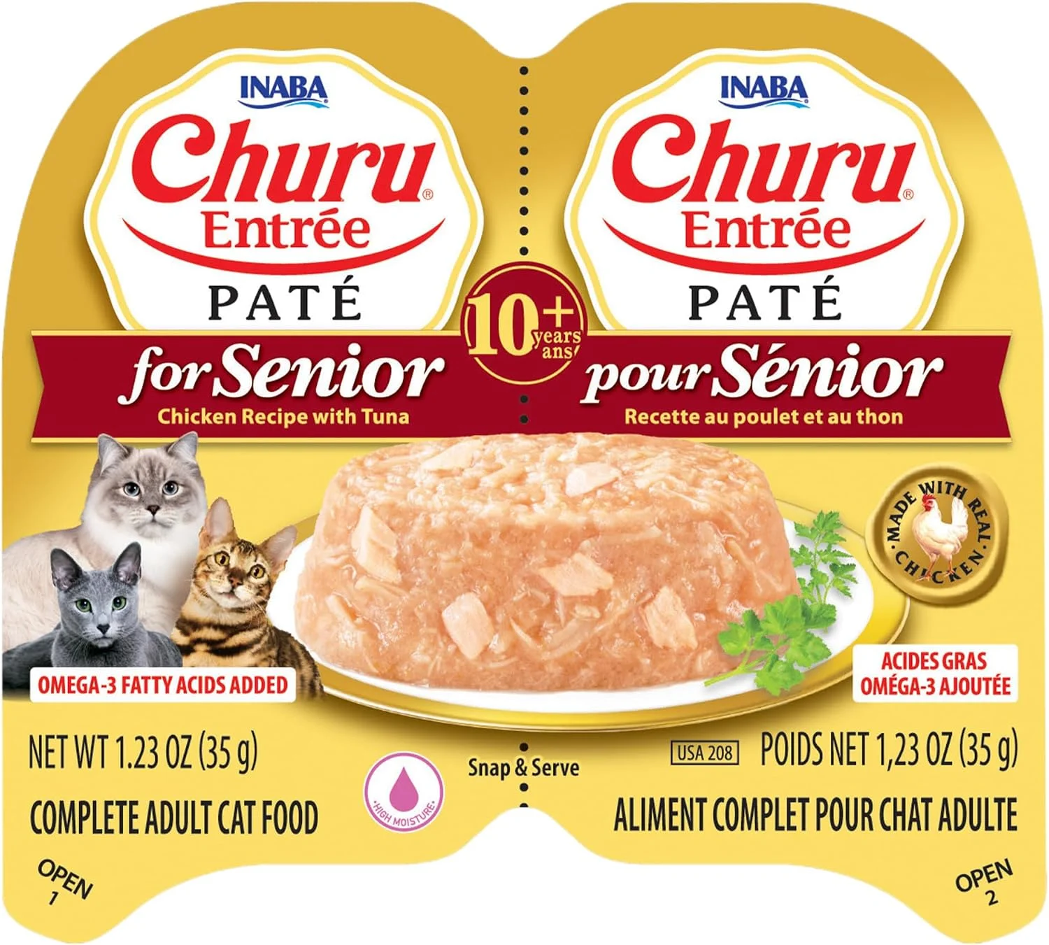 Variety of premium cat food flavors