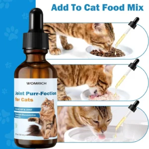 Joint Supplement for Cats - Glucosamine & Chondroitin Drops - Arthritis Relief for Senior Cats - Hip & Joint Care for Indoor Cat - Cat Supplements & Vitamins - 59ML view 5