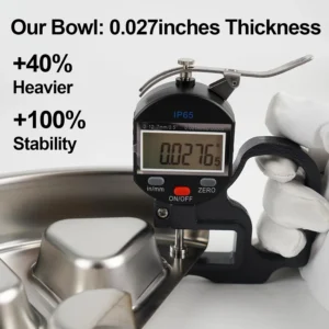Kactoily 304 Stainless Steel Slow Feeder Dog Bowl, 2.5 Cups Non-Slip Pet Bowl, Raised Design for Slow Eating & Digestive Health - Perfect for Medium Large Dogs view 4