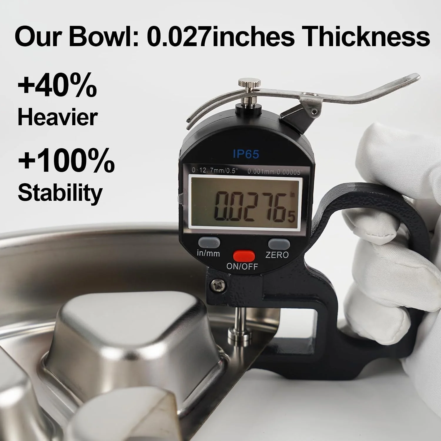 Non-slip silicone base detail