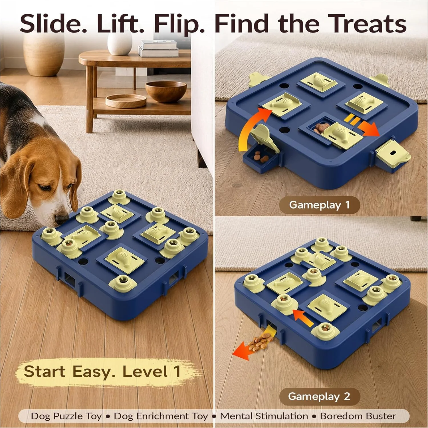 Slow feeder dog puzzle