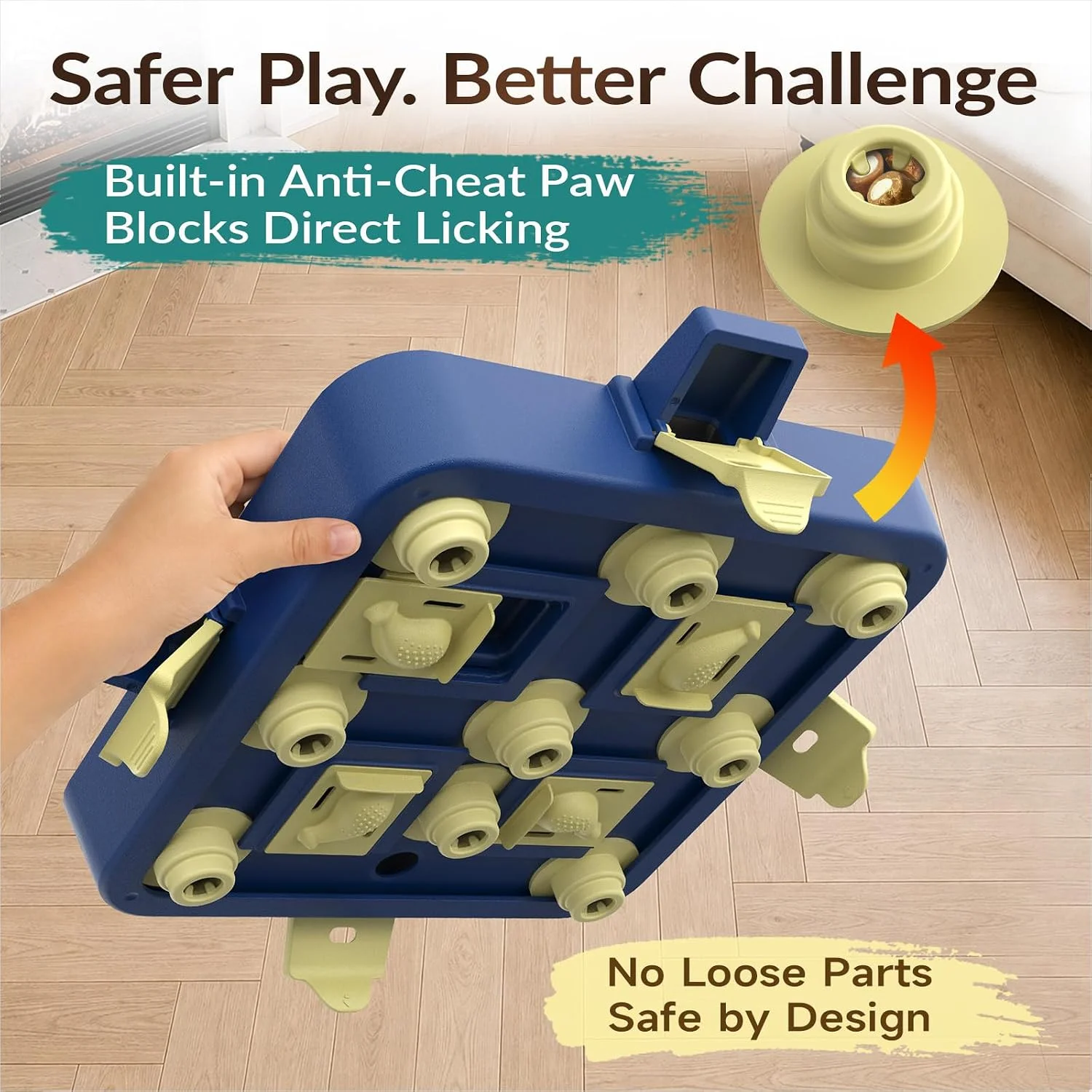 Easy to clean dog puzzle toy