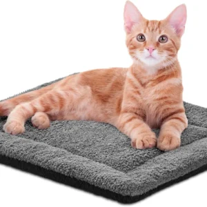 K&H Self-Warming Cat Bed Pad, Self Heating Pad for Outdoor Cat Houses, Warming Mat for Indoor Pet Beds & Furniture, Reversible Blanket, Machine Washable - Small 21 X 17in Gray/ Black view 1