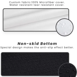 Laifug Orthopedic Dog Beds for Large Dogs,7" Memory Foam Dog Beds,Durable Water Proof Liner Removable and Washable, Nonskid Bottom, Slate Grey 50"x36"x10" view 7