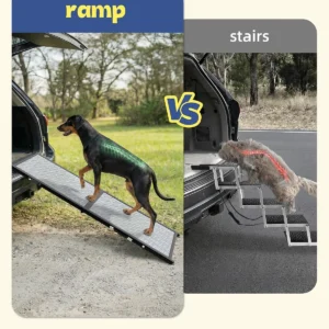Large Dog Ramp for Car, SUV & Truck 64" – Joint & Spine Relief, Anti-Slip Surface, Heavy-Duty, Stable, Up to 100 lbs view 6