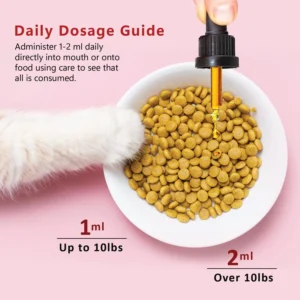 Liquid for Cats – Joint & Mobility Support Supplement with Glucosamine, MSM, Chondroitin, Omega-3 – Helps Ease Stiffness & Discomfort – 2 fl oz – Made in USA – NASC Certified view 7