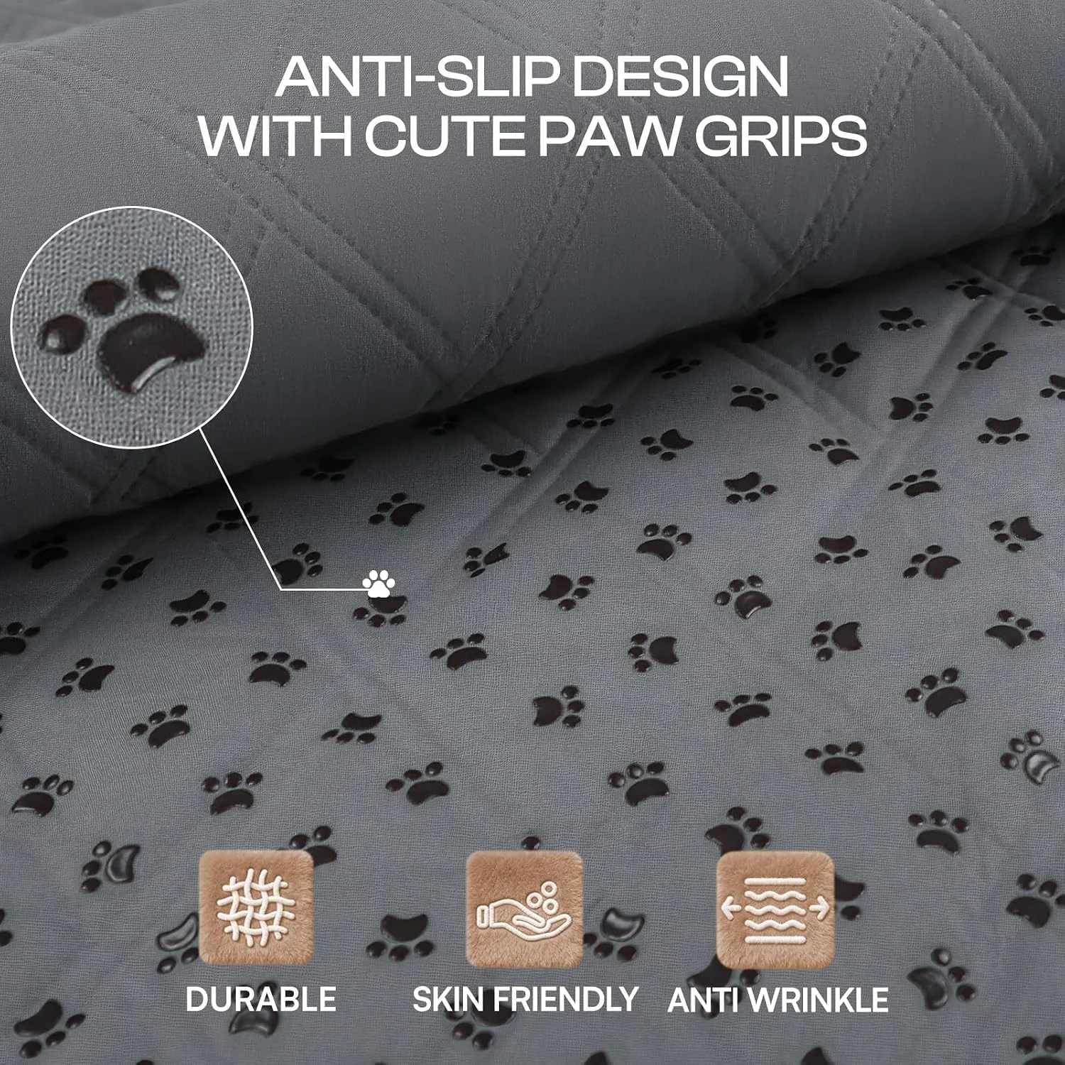 Anti-slip silicone backing