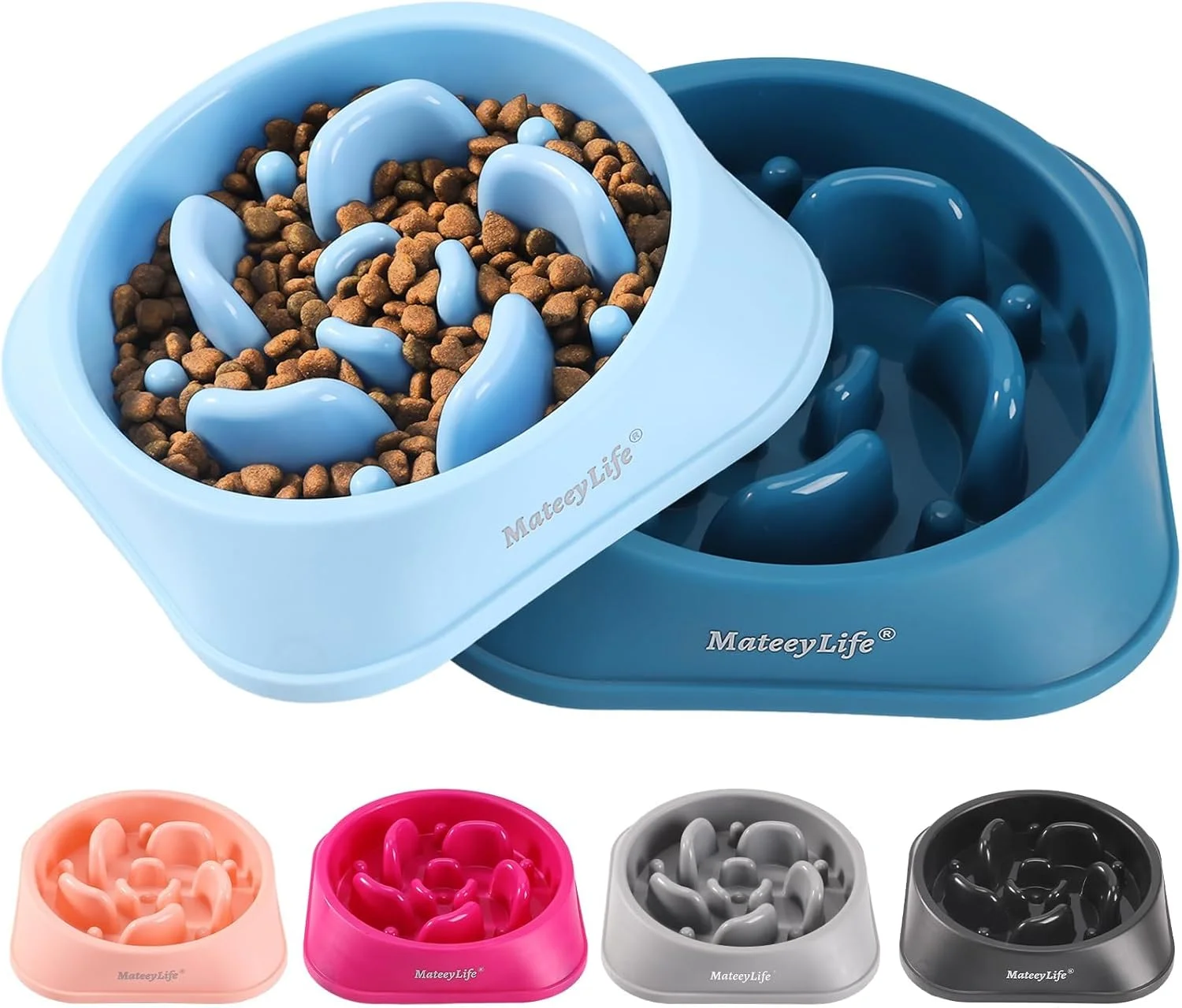 MateeyLife slow feeder dog bowls for healthy eating