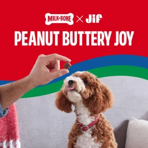 Milk-Bone Peanut Buttery Bites Soft Dog Treats with Jif Peanut Butter, 11.8-Oz. Bag view 6