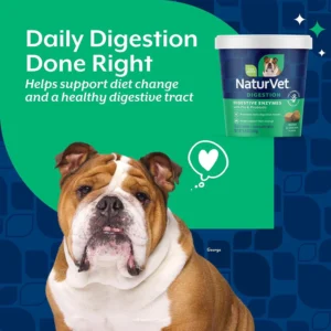 NaturVet – Digestive Enzymes - Plus Probiotics & Prebiotics – Helps Support Diet Change & A Healthy Digestive Tract – for Dogs (Soft Chews, 70 Count) view 3