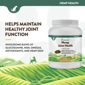 NaturVet Hemp Joint Health Hip & Joint Support Dog Supplement – Soft Chew Supplements for Dogs with Glucosamine, MSM, Chondroitin, Omega 3, Vitamins, Antioxidants – 240 Ct. view 3