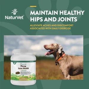 NaturVet Hemp Joint Health Hip & Joint Support Dog Supplement – Soft Chew Supplements for Dogs with Glucosamine, MSM, Chondroitin, Omega 3, Vitamins, Antioxidants – 240 Ct. view 4