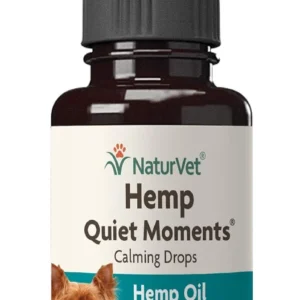 NaturVet – Hemp Quiet Moments Calming Drops - 4 oz – Enhanced with Hemp Seed Oil, L-Tryptophan & Ginger – Helps Reduce Stress & Promote Relaxation – for Dogs & Cats view 2