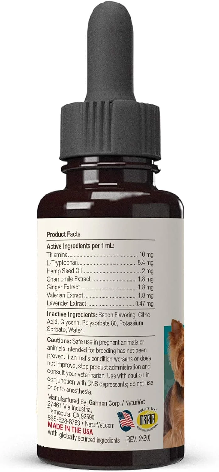 Easy to administer liquid calming drops