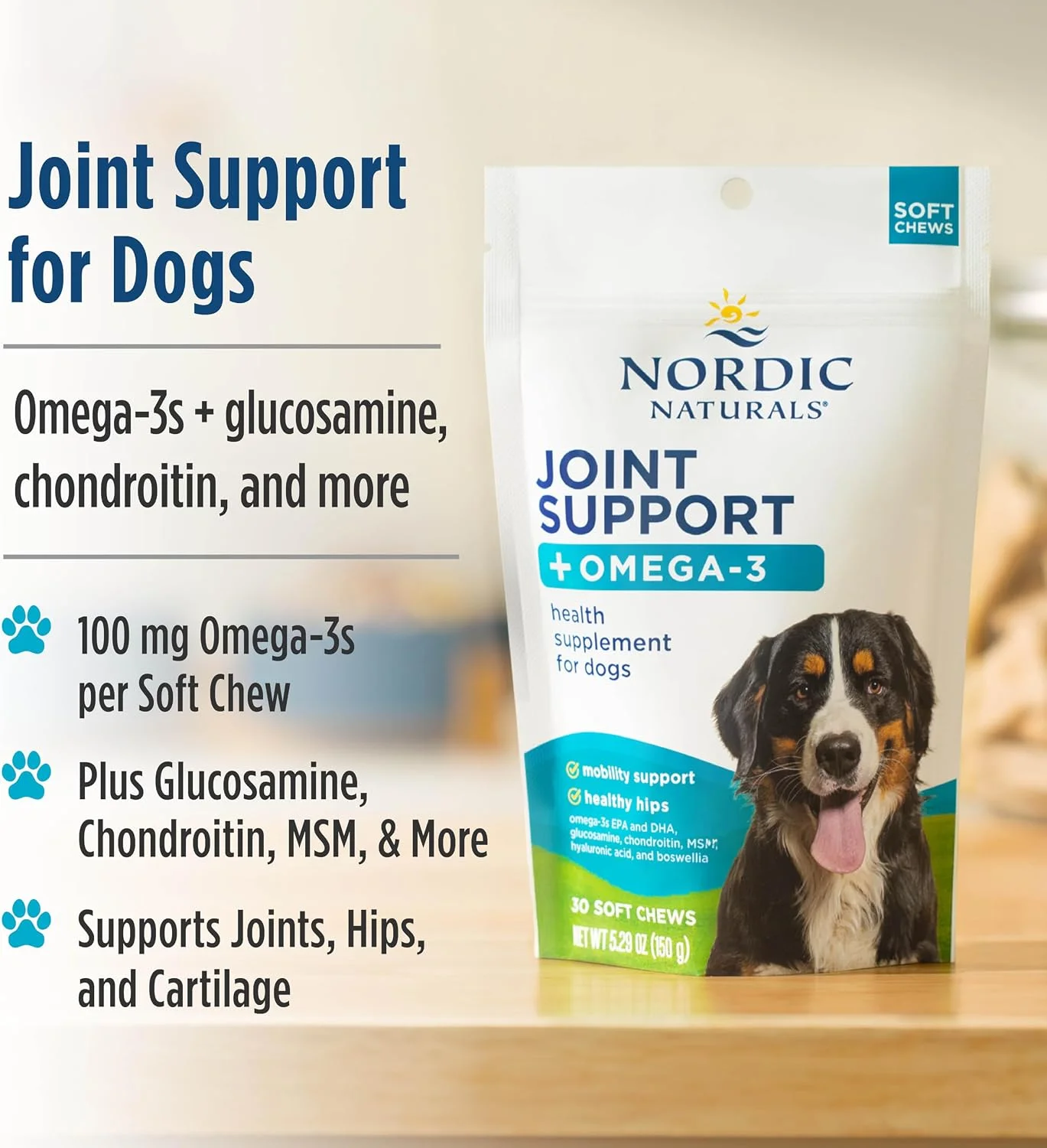 Nordic Naturals joint support soft chews packaging