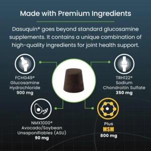 Nutramax Dasuquin for Large Dogs, Joint Health Supplement, Contains Glucosamine for Dogs, Plus Chondroitin, ASU, MSM and More, Supports Healthy Joints, Soft Chews, 84 Count view 5