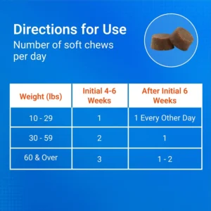Nutramax Laboratories Cosequin DS Plus MSM Professional Line for Dogs, 60 Soft Chews