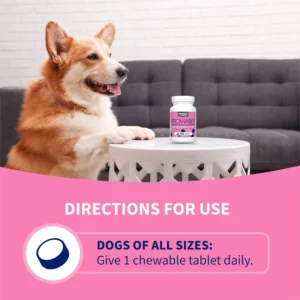 Nutramax Proviable Probiotics for Dogs, Daily Digestive Health Supplement with Multiple Strains of Bacteria, Dog Probiotics Plus Prebiotics, 60 Chewable Tablets view 6