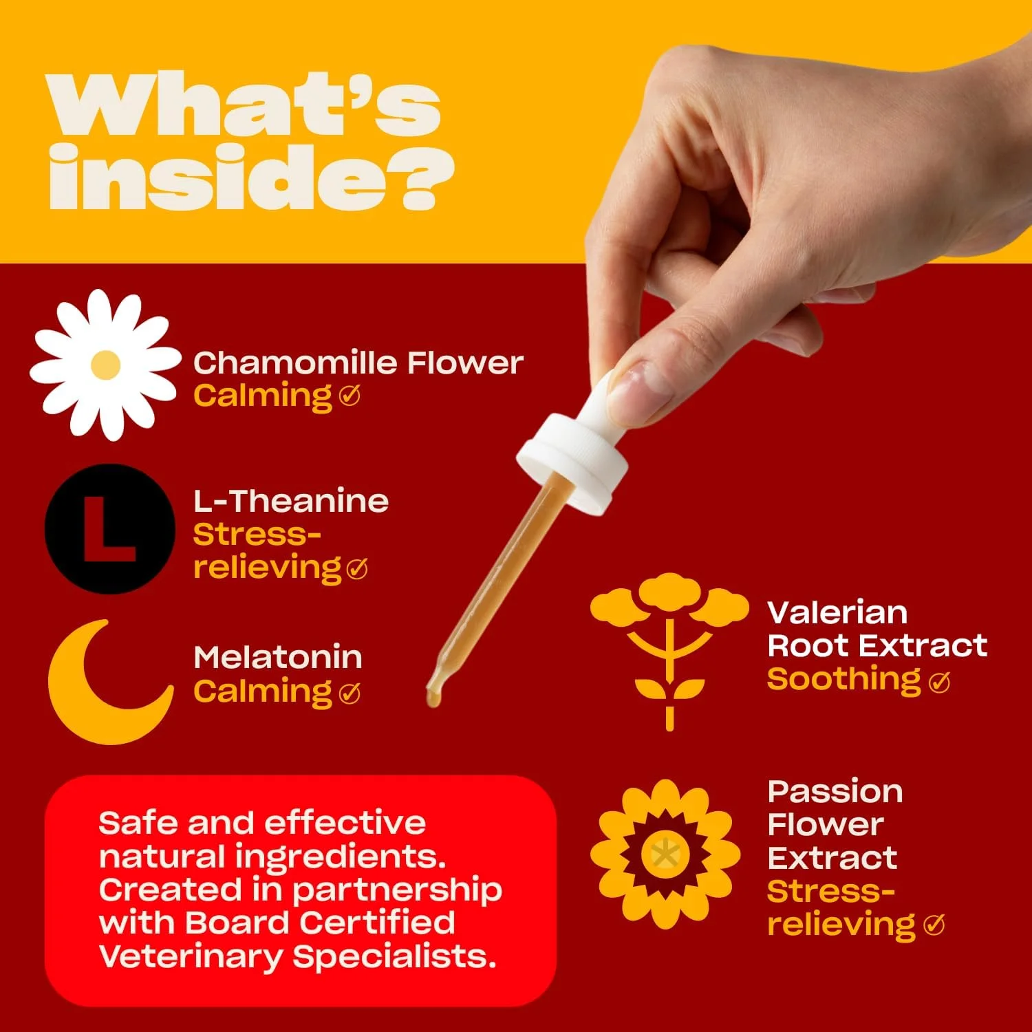 Premium ingredients like Chamomile and Valerian root