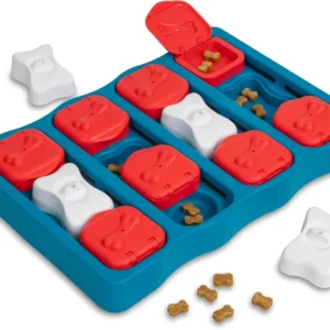 Outward Hound by Nina Ottosson Dog Brick – Interactive Treat Puzzle Enrichment Toy, Level 2 Intermediate view 1