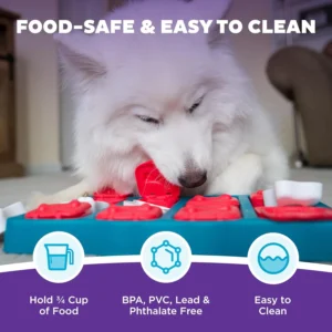Outward Hound by Nina Ottosson Dog Brick – Interactive Treat Puzzle Enrichment Toy, Level 2 Intermediate view 5