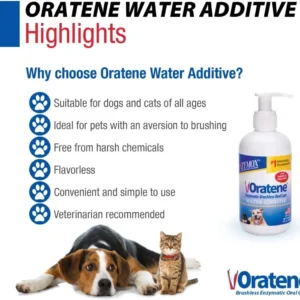 Pet King Brands ZYMOX Oratene Enzymatic Brushless Oral Care Water Additive, 8oz view 3
