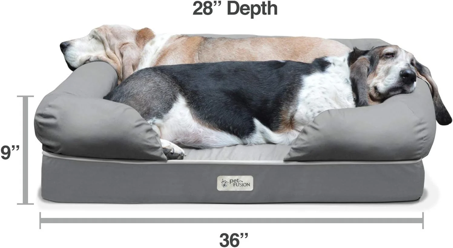 Close-up of the orthopedic memory foam in the PetFusion dog bed