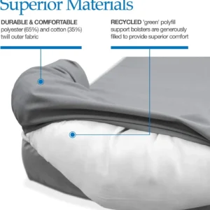PetFusion Ultimate Dog Bed, Orthopedic Memory Foam, Multiple Sizes and Colors, Medium Firmness Pillow, Waterproof Liner, YKK Zippers, Breathable 35% Cotton Cover view 5