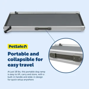 PetSafe Happy Ride Extra Long Telescoping Dog Ramp, Portable Pet Ramp for Cars, Trucks & SUVs with Adjustable Sizing view 6