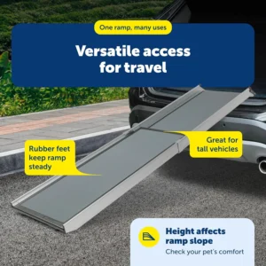 PetSafe Happy Ride Extra Long Telescoping Dog Ramp, Portable Pet Ramp for Cars, Trucks & SUVs with Adjustable Sizing view 7