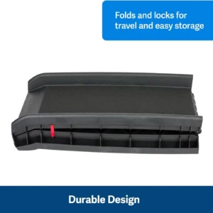PetSafe Happy Ride Folding Pet Ramp for Cars, Trucks, & SUVs- 62 Inch Portable for Large Dogs with Siderails, Non-Slip- Weighs Only 10 lb, Supports up to 150 lb, Easy Storage, Folds in Half view 4