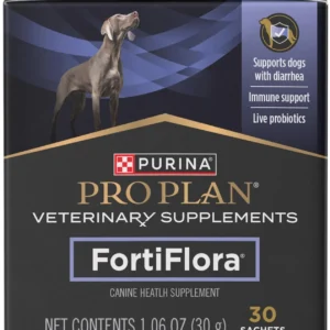 Purina Pro Plan Veterinary Supplements FortiFlora Probiotic Powder for Dogs, Daily Support for Digestive and Immune Health and Occasional Diarrhea view 1