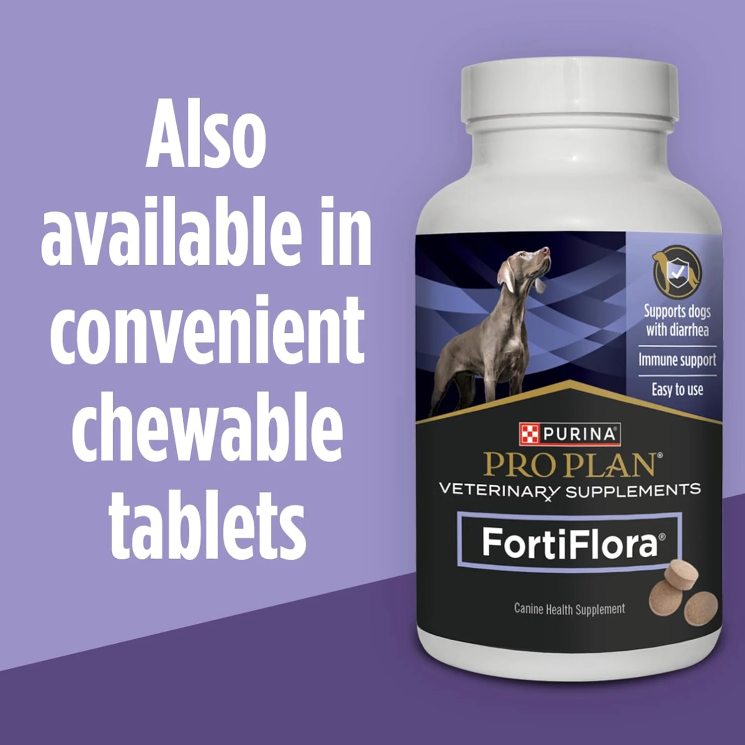 Purina Pro Plan Veterinary Supplements FortiFlora Probiotic Powder for Dogs, Daily Support for Digestive and Immune Health and Occasional Diarrhea