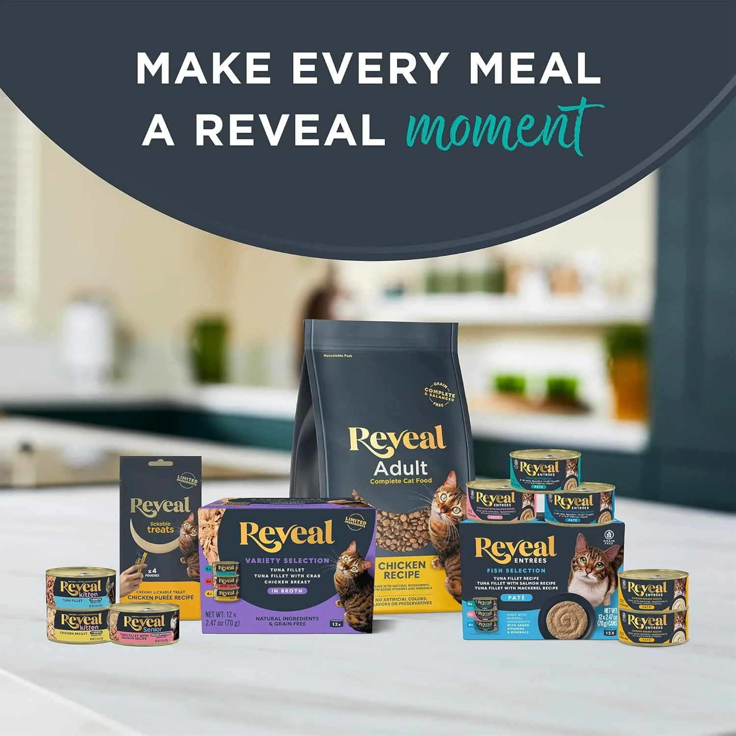 Reveal 8-pack cat food cans