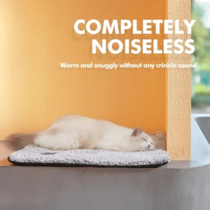 Self Warming Cat Bed Self Heating Cat Dog Mat 29.1 x 18.9 inch Extra Warm Thermal Pet Pad for Indoor Outdoor Pets with Removable Cover Non-Slip Bottom Washable view 2