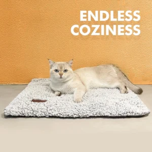 Self Warming Cat Bed Self Heating Cat Dog Mat 29.1 x 18.9 inch Extra Warm Thermal Pet Pad for Indoor Outdoor Pets with Removable Cover Non-Slip Bottom Washable view 7
