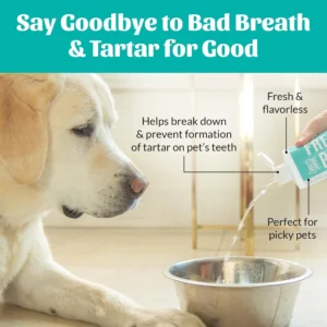 SKOUT'S HONOR Fresher Breath Water Additive, Fresh and Flavorless - VOHC Accepted for Tartar Control, Freshens Breath Fast, No Brushing Required, Great for Both Cats and Dogs, 32 oz view 5