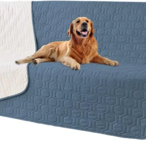 Tcksstex Waterproof and Anti-Slip Dog Bed Cover and Pet Blanket Sofa Pet Bed Mat ,car Incontinence Mattress Protectors Furniture Couch Cover for Most Cats Dogs, Pets(52x82-Ivory)