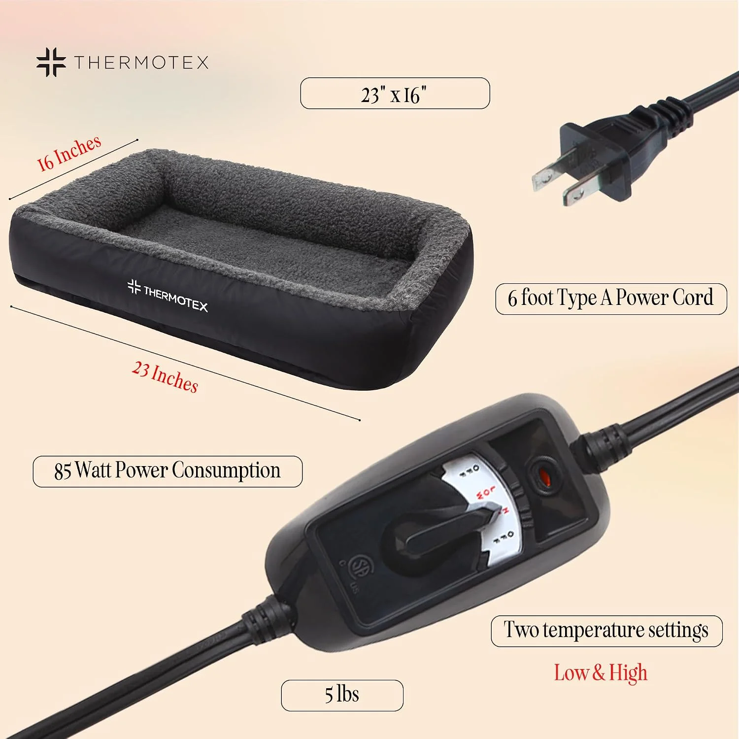 FDA registered label for Thermotex pet products