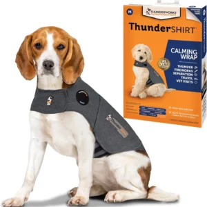 ThunderShirt for Dogs, Medium, Heather Gray Classic - Dog Anxiety Relief Calming Vest view 1