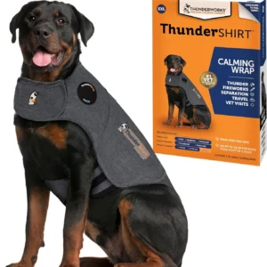 ThunderShirt for Dogs, Medium, Heather Gray Classic - Dog Anxiety Relief Calming Vest