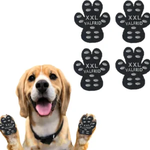 ‌VALFRID Paw Protector Anti Slip Paws for Dogs,Dog Grippers for Senior Dogs,Paw Pads for Hot Pavement, Durable Traction Pads for Hardwood Floors XXL Black 60 Pieces view 1