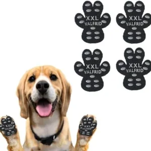 VALFRID Paw Protector Anti Slip Paws for Dogs,Dog Grippers for Senior Dogs,Paw Pads for Hot Pavement, Durable Traction Pads for Hardwood Floors XXL Black 60 Pieces view 7