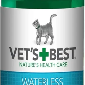 Vet's Best Waterless Cat Bath, No Rinse Waterless Dry Shampoo for Cats, Veterinarian Formulated Cat Shampoo, Kitten Shampoo, 4 oz view 1