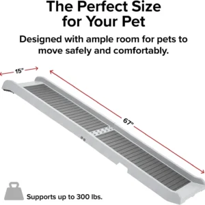 WeatherTech PetRamp - Non-Slip, Portable Dog Ramp for Large Dogs to 300 Pounds, 67