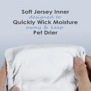 wegreeco Washable Dog Diapers - Washable Male Dog Belly Wrap - Pack of 3 - (Black, Charcoal, Navy, Medium) view 5