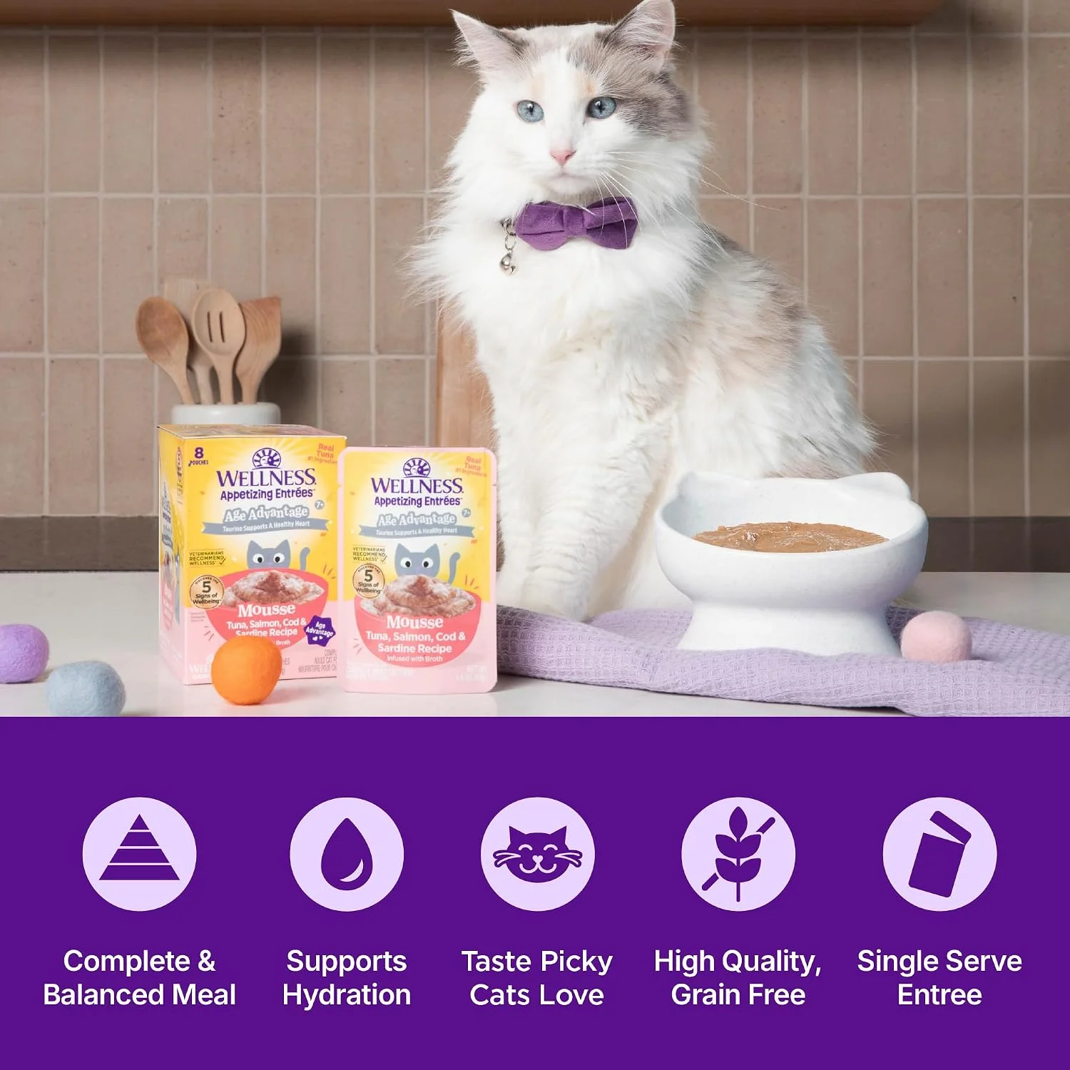 High-quality tuna and salmon ingredients