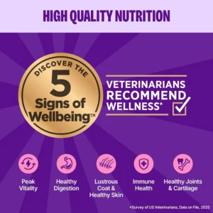 Wellness Appetizing Entrées Age Advantage Mousse Senior Wet Cat Food, Natural, Protein Rich, Grain Free, Tuna, Salmon, Cod, and Sardine Recipe, 1.4 oz, Pack of 8 Pouches view 5